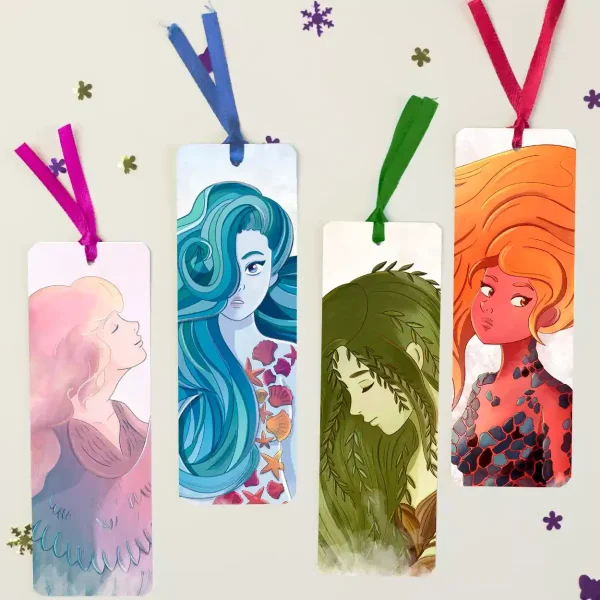 Marcapáginas de los 4 Elementos