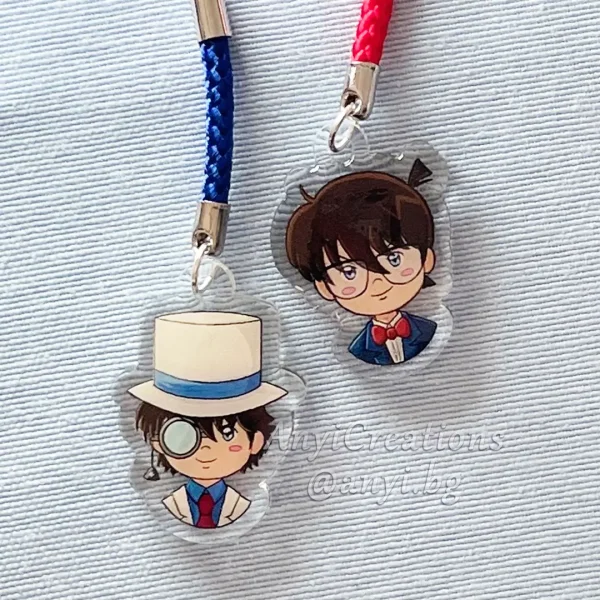 Llaveros pequeños Detective Conan y Kaito Kid - Fanart