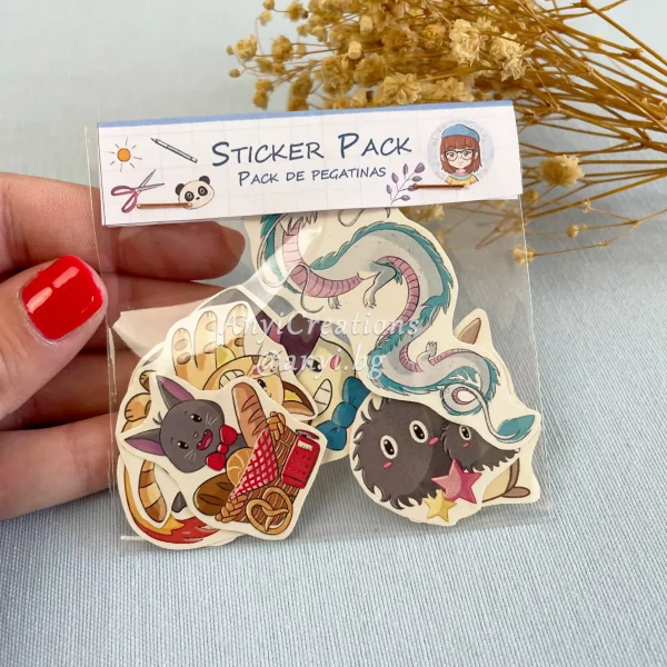 Pack de pegatinas Ghibli kawaii- Fanart
