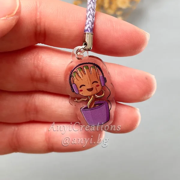 Llavero pequeños Groot - Fanart