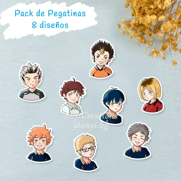 Pack de pegatinas de Haikyuu - Fanart - Anyicreations