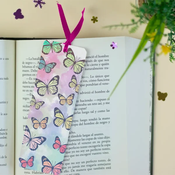 Marcapáginas de mariposas