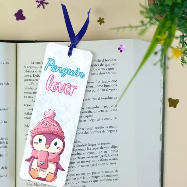 Marcapáginas pingüino