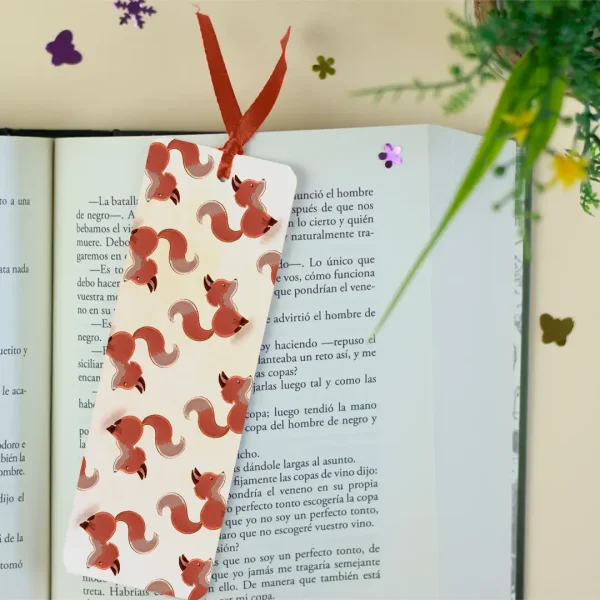 Marcapáginas de zorros