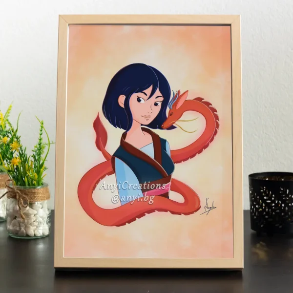 Lámina de Mulán - Fanart