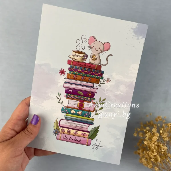 Lámina Ratón de biblioteca