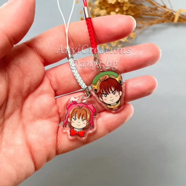 Llaveros pequeños Sakura y Syaoran - Fanart