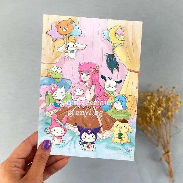 Lámina kawaii Sanrio- Fanart