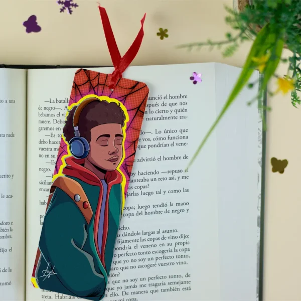 Marcapáginas Spiderman - Fanart - Miles
