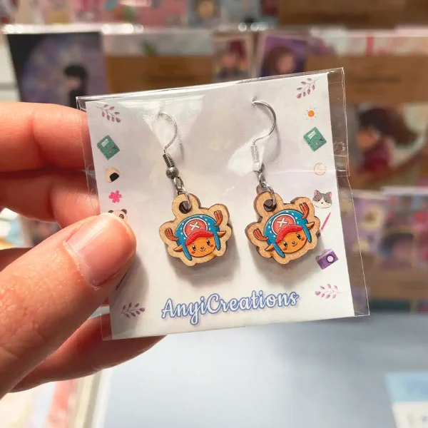 Pendientes Chopper kawaii- Fanart