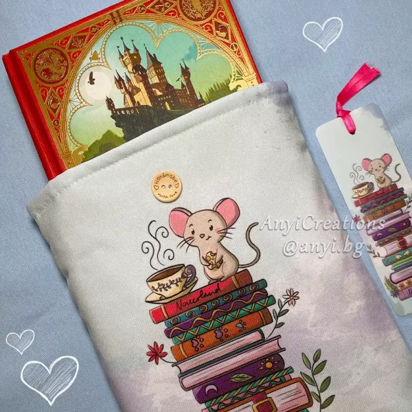Funda de libro Ratón de biblioteca