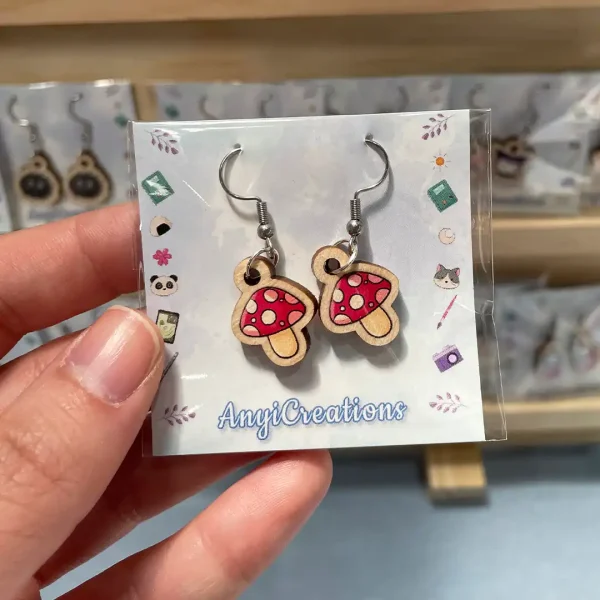 Pendientes Setitas kawaii