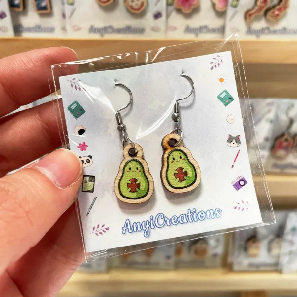 Pendientes Aguacates