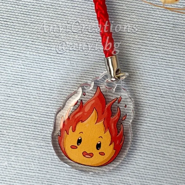 Llavero Calcifer Castillo ambulante - Fanart Ghibli