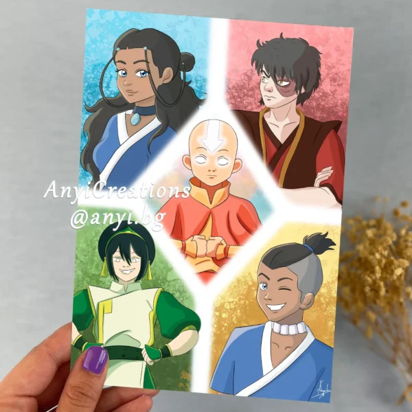 Lámina Avatar, la leyenda de Aang - Fanart