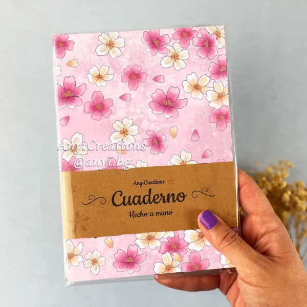 Cuaderno Flor Sakura - Flor de cerezo japonés - Pink