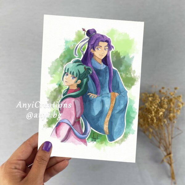 Lámina Maomao Los diarios de la boticara acuarela- Fanart
